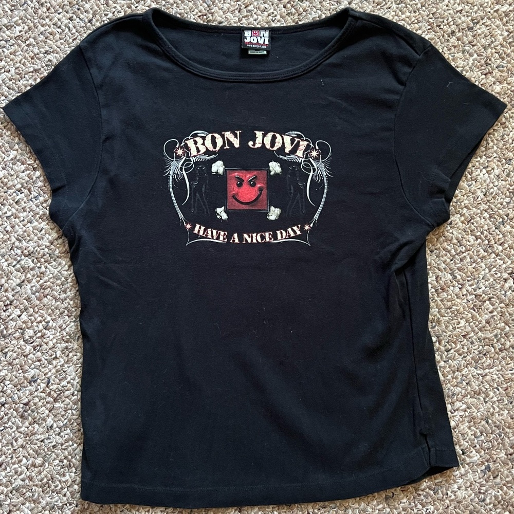 BON JOVI concert shirt- Have a nice day? Collectible women's t size XL